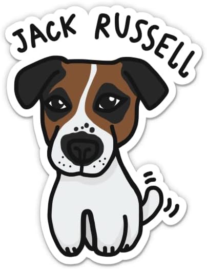GT Grafik Express Jack Russell Köpek Yavrusu-3 vinil yapışkan-Araba Laptop için Su Şişesi Telefon Su Geçirmez Çıkartma