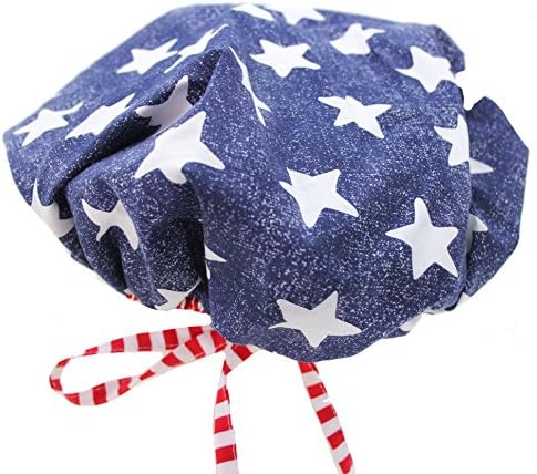 Bantlı Kabarık Stars & Stripes ABD Amerikan Bayrağı Fırçalama Kap Şapka