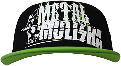Metal Mulisha Kompozit Snapback Şapka, Yeşil, Bir Boyut