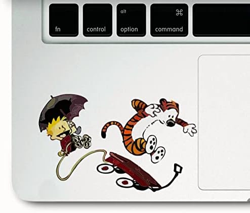 Calvin ve Hobbes Vagon Macera Oyun Dizüstü Bilgisayar için Şeffaf Vinil Baskılı Çıkartma Tüm MacBook Retina, Pro