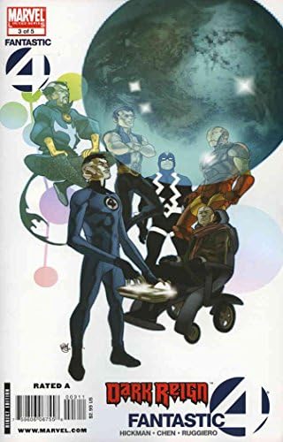 Karanlık Saltanat: Fantastik Dörtlü 3 VF / NM; Marvel çizgi romanı / Jonathan Hickman