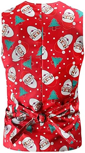 Noel Pantolon Moda erkek Rahat Seti Yelek Takım Elbise İki Takım Elbise Baskılı Erkek Takım Elbise ve Setleri Takım