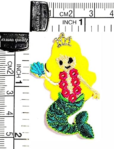 Kleenplus Mini Küçük Denizkızı Karikatür Çocuklar Demir on Yamalar Moda Stil İşlemeli Motif Aplike Dekorasyon Amblemi