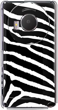 CaseMarket SoftBank LUMİX Telefon (101P) Polikarbonat Şeffaf Sert Çanta [Zebra Baskı-Siyah Beyaz ]
