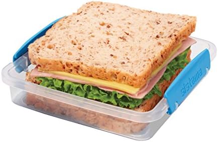 Sistema KLİP IT Accents Koleksiyonu Sandviç Kutusu Gıda Saklama Kabı, 15,2 oz./ 0.5 L, Alınan Renk Değişebilir