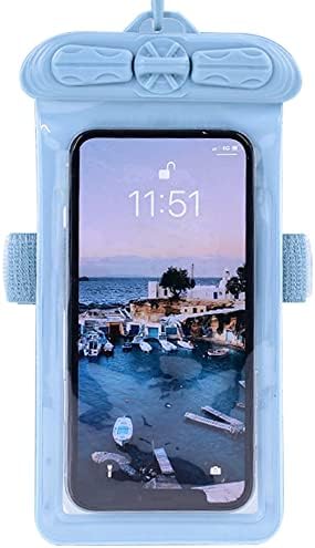 Vaxson telefon kılıfı ile Uyumlu ASUS ZenFone Peg Asus 3S Su Geçirmez Kılıfı Kuru Çanta [Ekran Koruyucu Film ] Mavi