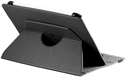 Navitech Siyah Suni Deri sert çanta Kapak ile 360 Dönme Standı ile Uyumlu Samsung Galaxy Tab 4 7 inç Tablet