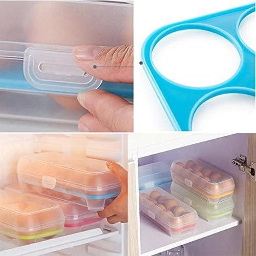 Saklama Kabı Yumurta Tek Buzdolabı Kutusu Plastik Katmanlı Gıda 10 Hava Geçirmez Mutfak, Yemek ve Bar Kullanımlık