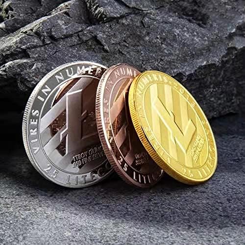 Altın Kaplama Wright Hatıra Paraları Sınırlı Koleksiyon Dekoratif Paralar Koruyucu Kılıf ile Cryptocurrency Şanslı