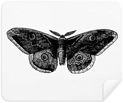 Siyah Kelebek Uçurtma Temizleme Bezi Ekran Temizleyici 2 adet Süet Kumaş