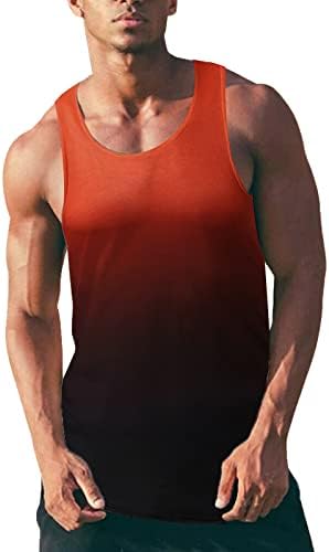 Erkekler Moda Yaz gömlekler Rahat Gevşek Spor Gömlek Plaj Sahil Üst Katı Ceket Yelek T Shirt Erkek Seti (Kırmızı-2,