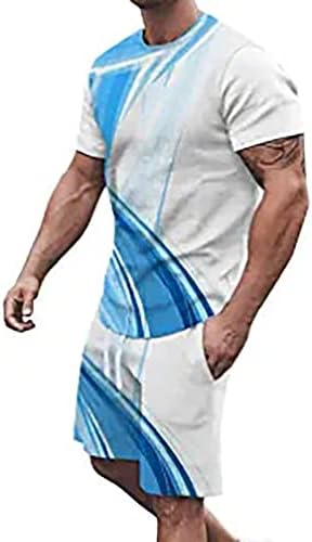 Bmısegm Yaz Erkek Egzersiz Gömlek erkek 3D Kısa Kollu Takım Şort Plaj Tropikal HawaiianSS Vücut Spor Şort Ceket