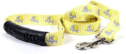 Sarı Köpek Tasarımı Sarı Filler EZ-Grip Köpek Tasması-Konfor Saplı-Küçük/Orta-3/4 ve 5 fit (60)