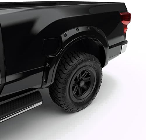 EGR 795904-G41 bolt-on görünümlü çamurluk genişletici tam set, fabrika siyah renk eşleşmesi, belirli Nissan Titan