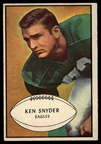 1953 Okçu 55 Ken Snyder Philadelphia Kartalları (Futbol Kartı) VG/ESKİ Kartallar Georgia Tech