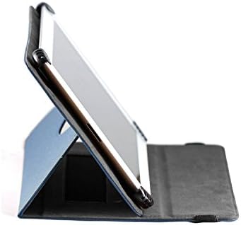Navitech Mavi Faux Deri Hard Case Kapak ile 360 Dönme Standı Alldaymall Tablet ile Uyumlu, A33 Quad Core