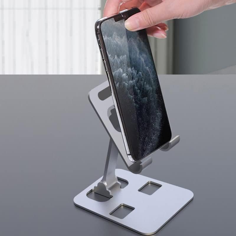 ygqzm Katlanabilir Alüminyum Alaşım telefon standı Masaüstü Tablet Standı için akıllı telefon standı (Renk : Beyaz-Meyve