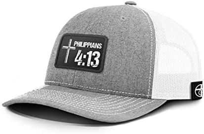 Bizim Gerçek Tanrı Filipililer 4: 13 Yama Geri Örgü Şapka Hıristiyan İnanç İncil Ayet Erkek Kadın beyzbol şapkası
