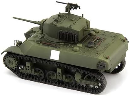 S-Modeli İKINCI dünya savaşı Çin Ordusu M3A3 Stuart Mk.V Kare İşareti 1/72 ABS Tankı Önceden oluşturulmuş Model