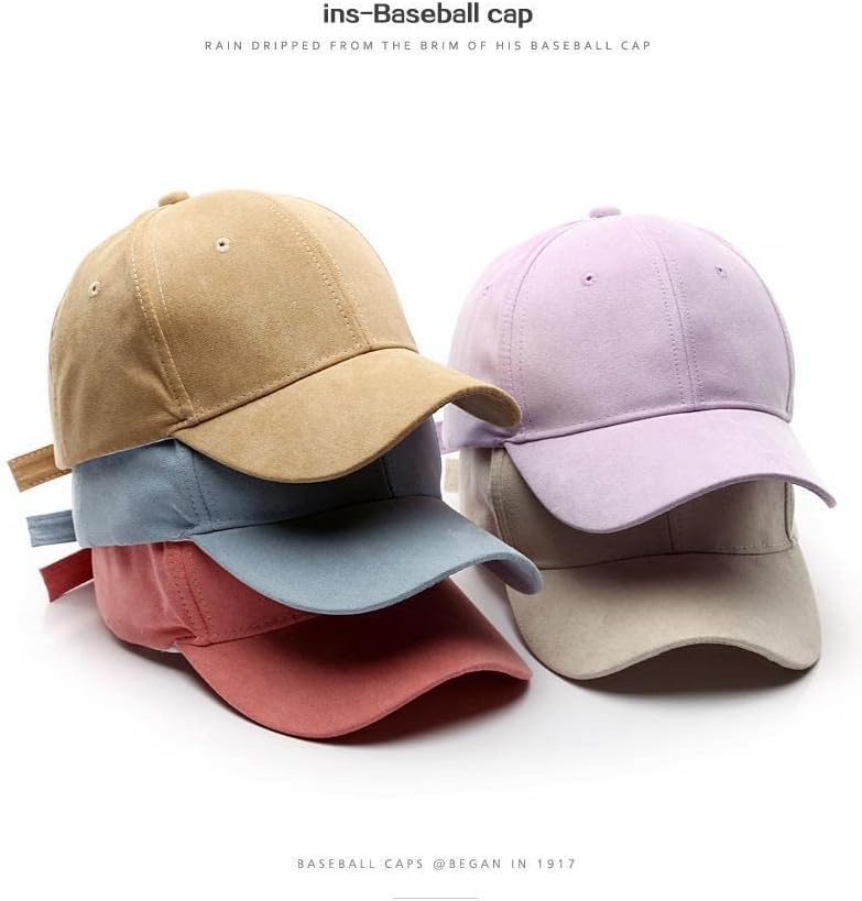Weımay Moda Basit Düz Renk Kadife beyzbol şapkası Çok Yönlü Nötr Açık spor aksesuarları