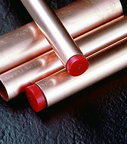 Caplugs QRP51AK1 Plastik Tip K Bakır Boru Tapası. K-RP-5, PE-LD, Kapak OD 0,38 Fiş Kimliği 0,345, Kırmızı (2000'li