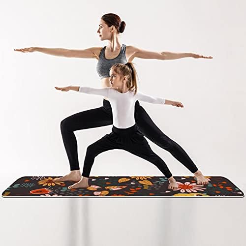 Karikatür Baykuşlar Ekstra Kalın Yoga Matı-Çevre Dostu Kaymaz egzersiz ve fitness matı Her Türlü Yoga, Pilates ve