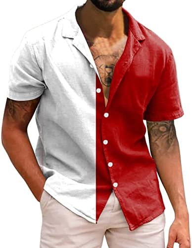 2023 Yeni Erkek Rahat Kısa Kollu İlkbahar Yaz Yatak Açma Boyun 3D Baskılı Gömlek Moda Üst Bluz Gömlek Tezahürat