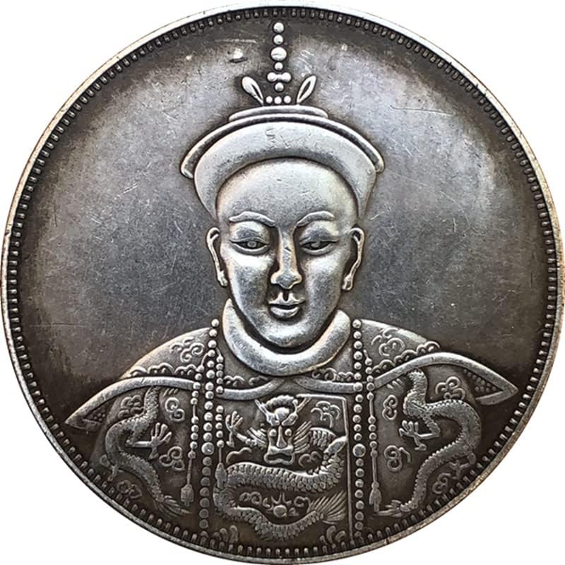 Antik Paralar Antika Gümüş Dolar Beyaz Bakır gümüş paralar Tongzhi İmparator hatıra paraları El Sanatları Koleksiyonu