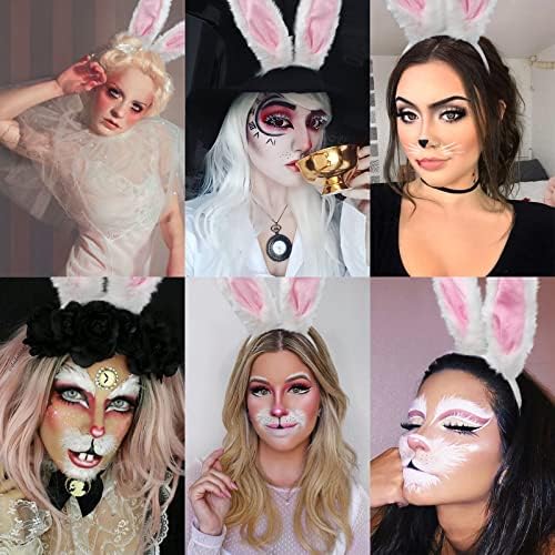 Tavşan Kulak Bantlar Kadınlar için Paskalya Pembe Tavşan Kulaklar Kafa Bandı Parti İyilik Cadılar Bayramı Sevimli