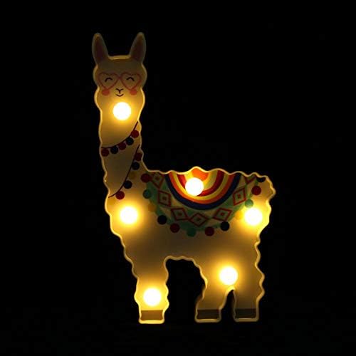 Masa süsü gece lambası, 6 LED sevimli hayvan şekli gece lambası Noel partisi dekorasyon lambası Serbest duran ayaklar
