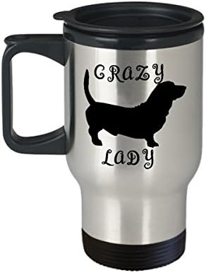 Basset hound seyahat kupa-komik çılgın köpek bayan hediye