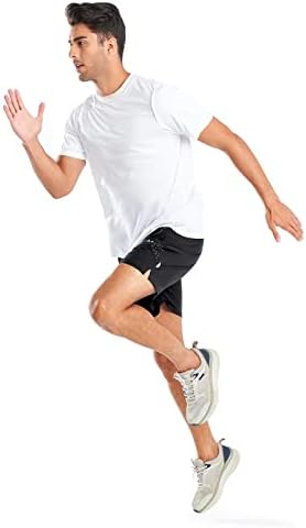 NORTHYARD Erkek Koşu Spor Şort 5 İnç Hızlı Kuru Atletik Şort Erkekler için Hafif Aktif Egzersiz Spor fermuarlı cepler