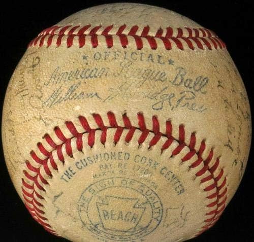 1943 Yankees Takımı Beyzbol Faturasını İmzaladı Dickey Joe McCarthy Earle Combs JSA LOA! - İmzalı Beyzbol Topları