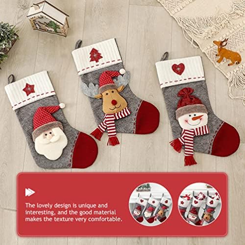 Abaodam Çocuk Hediyeleri Noel Çorap Noel Çorap Şeker hediye çantası Noel Ağacı Kolye Noel Malzemeleri Noel Baba hediye