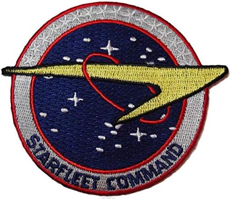 S Trek: Enterprise Birleşik Gezegenler Federasyonu Komuta Logosu Demir-on / Sew-on İşlemeli Yama