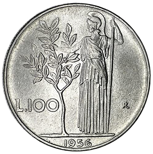 1956 IT İtalya 100 Lire KM 96.1 Lire Yaklaşık Dolaşımsız