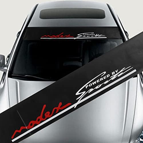 Araba ön cam etiketi, Moda Yansıtıcı PVC Araba Sticker Kazıyıcı ile Otomobil için Evrensel Etiket 130x21cm (Powered