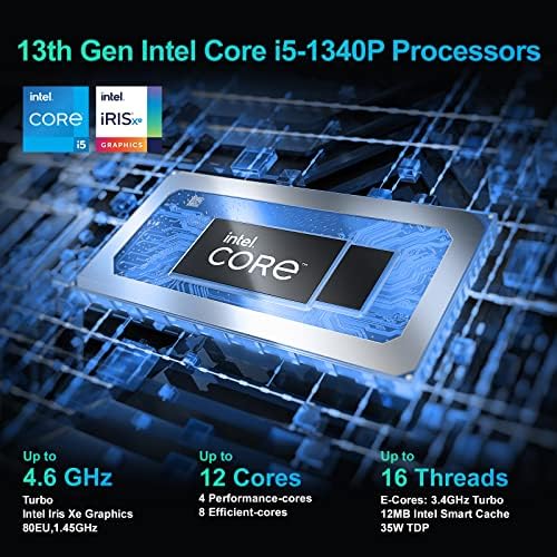 Intel NUC 13 NUC13ANHı5 Arena Canyon Mini PC, Core i5-1340P, Barebones, RAM YOK, SSD YOK, işletim sistemi YOK, İş
