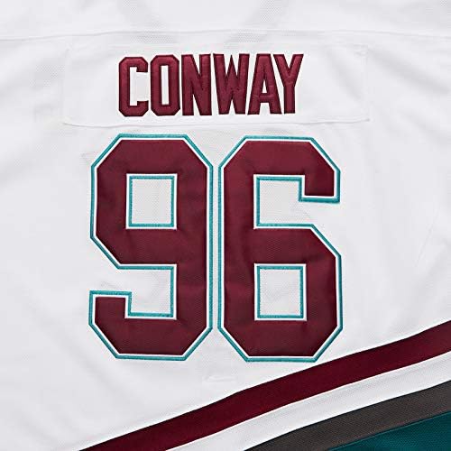 Mighty Ducks jersey Film Buz Hokeyi Forması S-XXL Charlie Conway 96 Adam Bankalar 99, 90 S Hip Hop Giyim için