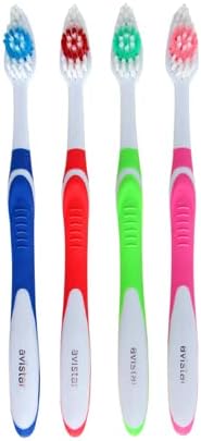 24 Ayrı Ayrı Paketlenmiş Büyük Kafa Orta Kıl Tek Kullanımlık Diş Fırçaları-Çok Renkli Paket-Kullanışlı ve Uygun Fiyatlı