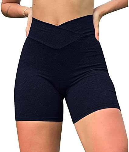 ZDFER Ganimet Şort Kadınlar için Yüksek Belli Şort kadın Rahat Ganimet Egzersiz Yoga Biker Şort Atletik fitness pantolonları