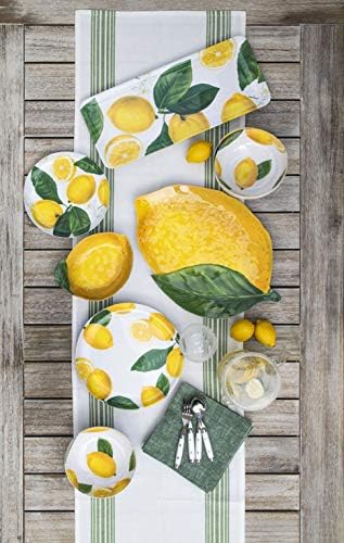 TarHong Limon Taze Saf Melamin Salata Tabağı, 8.5, 6'lı Set