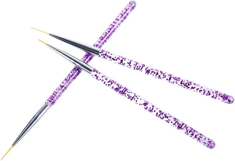 YEBDD Nail Art Akrilik Manikür Fırçası Ince Şerit Ince Çivi Hattı Fırçalar (Renk: D, Boyutu: Gösterildiği Gibi)