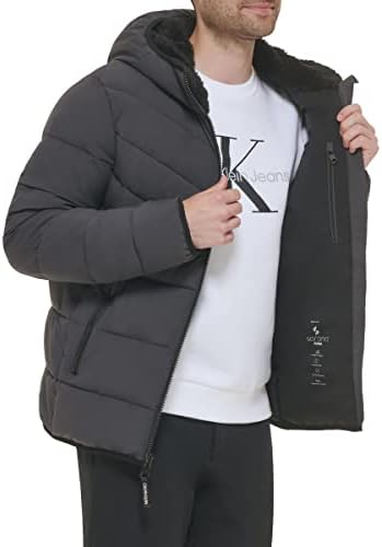 Calvin Klein Erkek Kapüşonlu Streç Ceket