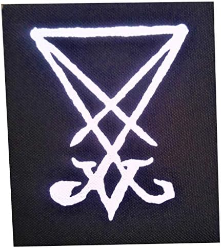Sigil Lucifer Yama - Şeytani Pentagram Baphomet Keçi Mendes Kafatası Gizli Gotik Leviathan Çapraz Keçi Kafası Büyücülük