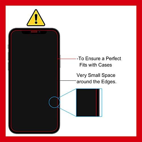 AMOVO iPhone 12 Pro Max Ekran Koruyucu ile Uyumlu [Temperli Cam] [Kasa Dostu] [Çizilmez] Ultra Netlik iPhone 12 Pro
