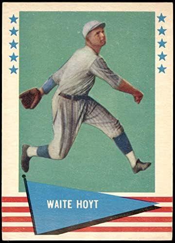 1961 Fleer 44 Waite Hoyt New York Yankees (Beyzbol Kartı) ESKİ / MT + Yankees