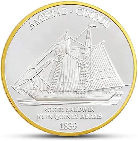 Gemi Sikke Cesur Korkusuz Gelgit Kırma Kilit 1839 Güney Amerika İç Savaşı İki Renkli hatıra parası Yabancı Kopya