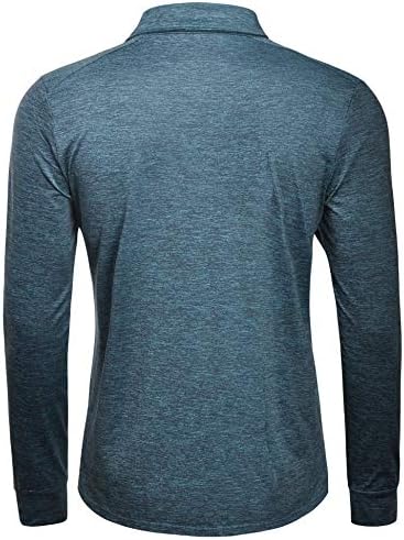 Derminpro erkek polo gömlekler Kısa / Uzun Kollu Hızlı Kuru Atletik Golf tişörtleri