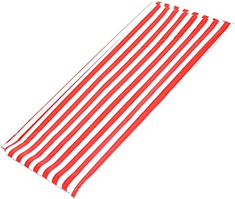Tek Kullanımlık Plastik Piknik Partisi Masa Örtüsü, 2 Adet Kırmızı Beyaz Şerit Plastik Piknik Masa Örtüsü 108 inç